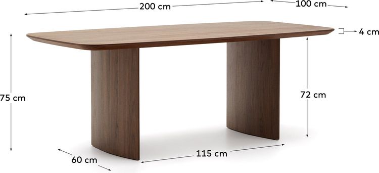 Kave Home Litto Eettafel