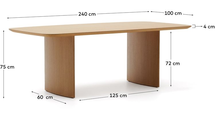 Kave Home Litto Eettafel