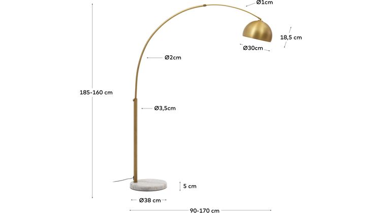 Kave Home Madali Vloerlamp