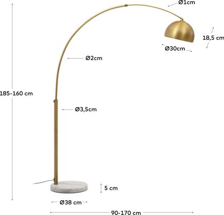 Kave Home Madali Vloerlamp