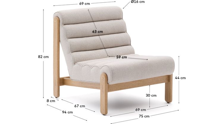 Kave Home Magira Fauteuil