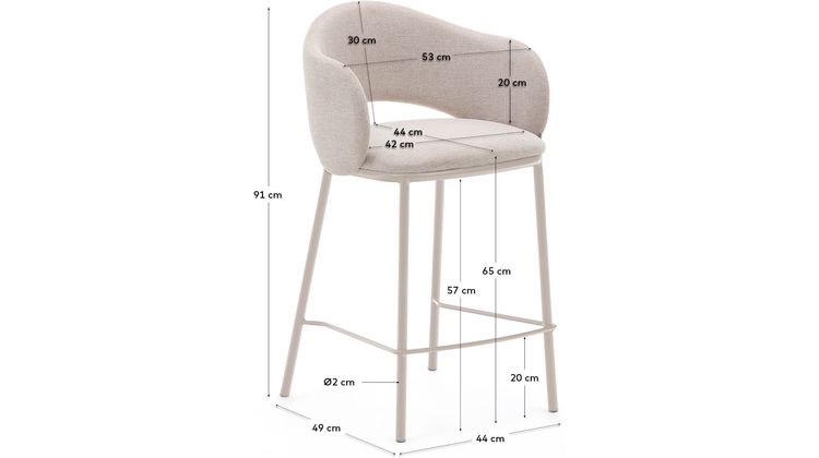 Kave Home Maina Barstoel