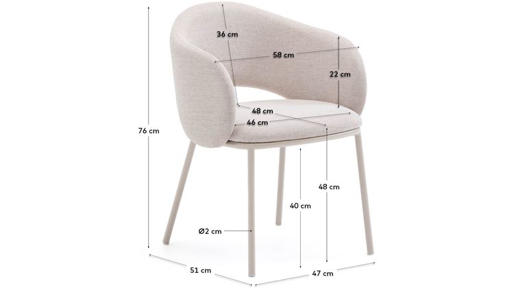 Kave Home Maina Eetkamerstoel