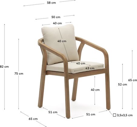 Kave Home Malaret Tuinstoel