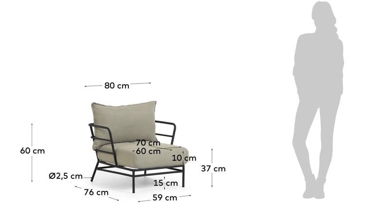 Kave Home Mareluz Outdoor Fauteuil