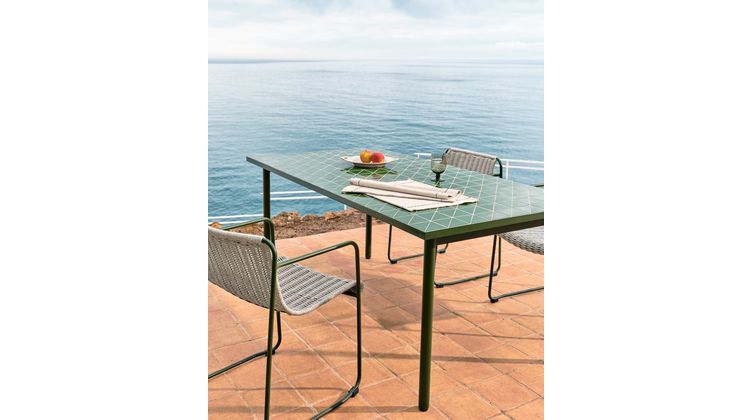 Kave Home Maurina Groen Tuintafel