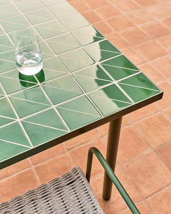 Kave Home Maurina Groen Tuintafel