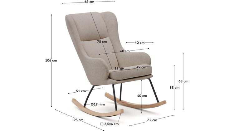 Kave Home Maustin Schommelstoel