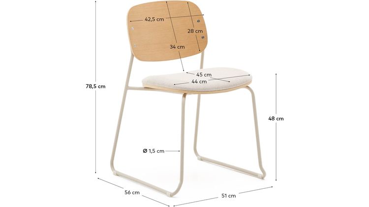 Kave Home Meli Eetkamerstoel