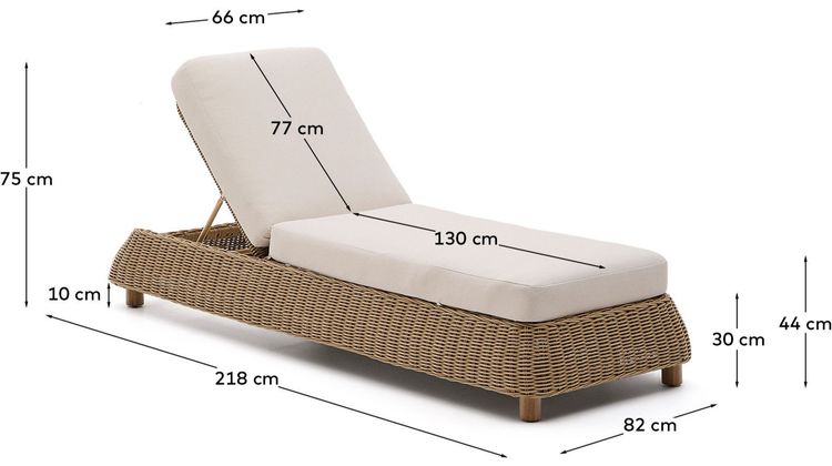 Kave Home Meria Ligstoel