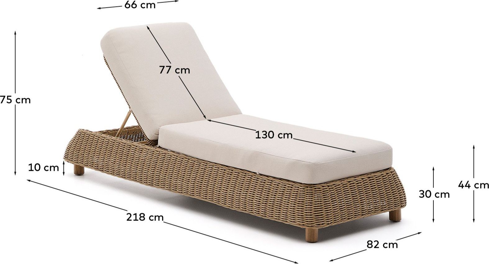 Kave Home Meria Ligstoel