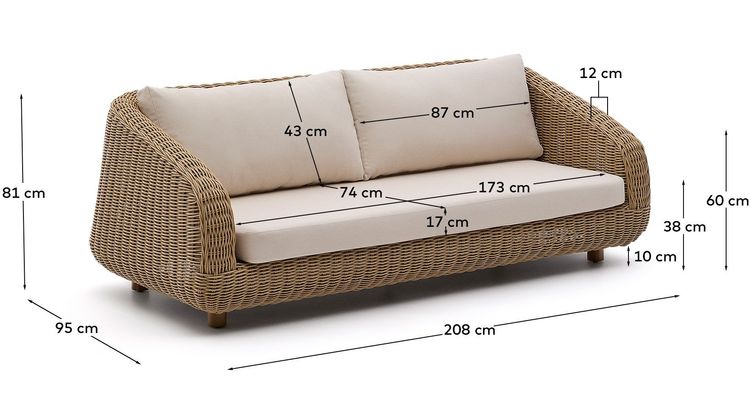 Kave Home Meria Tuinbank