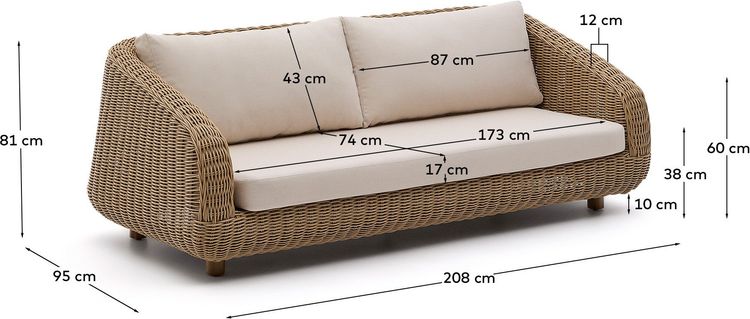 Kave Home Meria Tuinbank