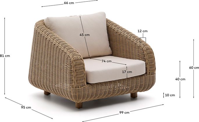Kave Home Meria Tuinstoel