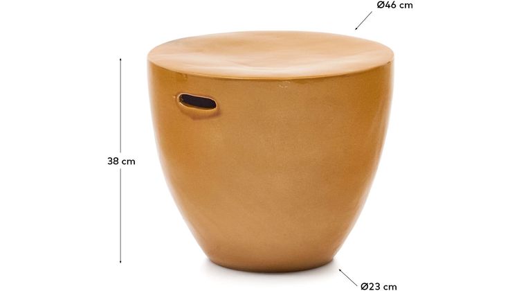 Kave Home Mesquida Cement Bijzettafel