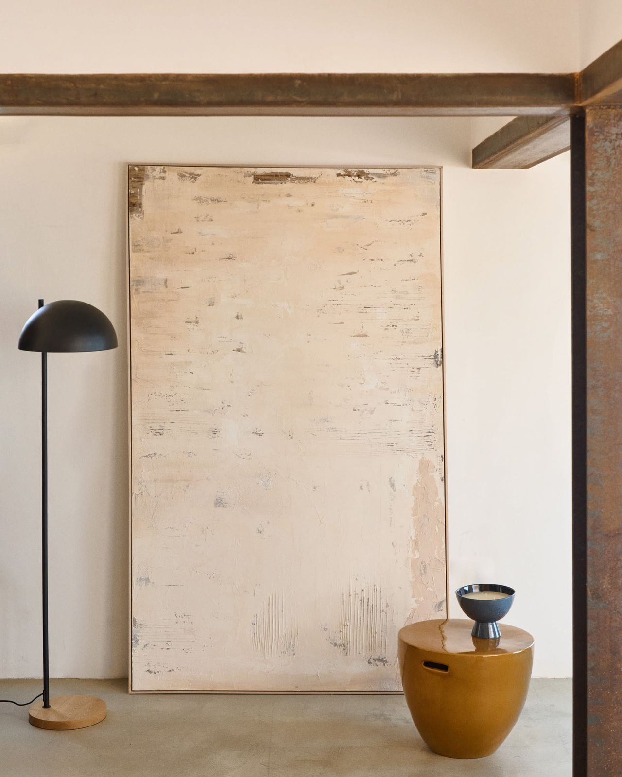 Kave Home Mesquida Cement Bijzettafel