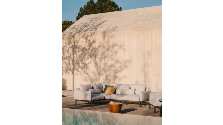 Kave Home Mesquida Cement Bijzettafel