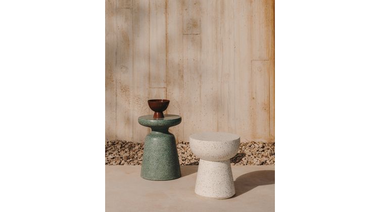 Kave Home Mesquida Terrazzo Bijzettafel