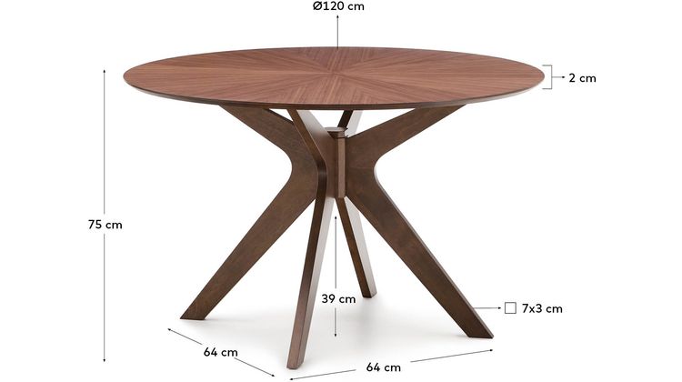 Kave Home Naanim Bruin Eettafel