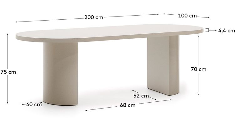 Kave Home Nealy Eettafel