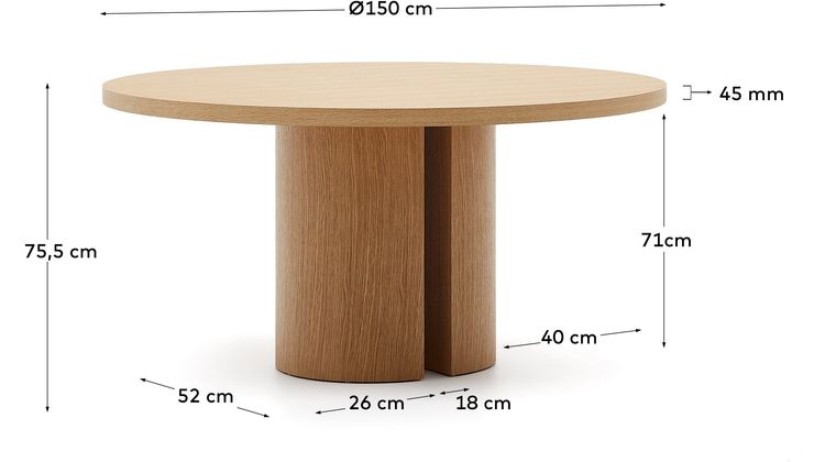 Kave Home Nealy Rond Eettafel