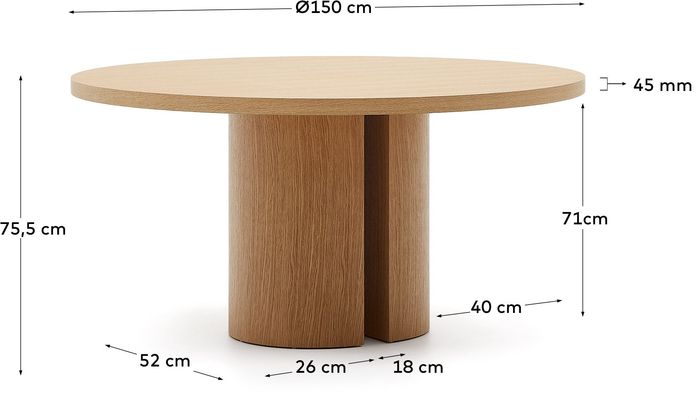 Kave Home Nealy Rond Eettafel