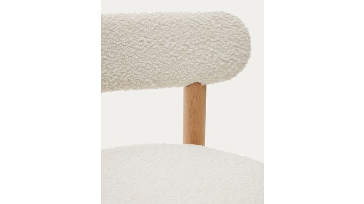 Kave Home Nebai Bouclé Eetkamerstoel