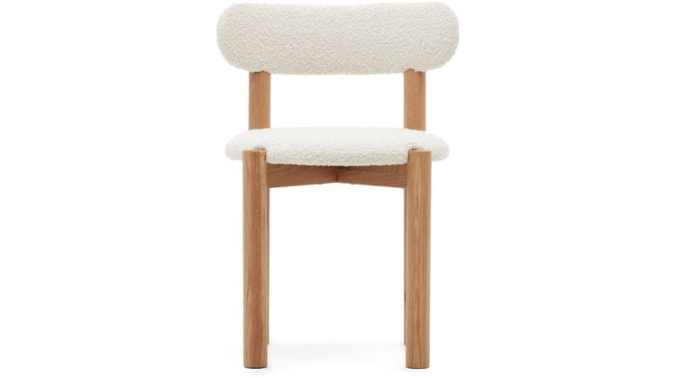 Kave Home Nebai Bouclé Eetkamerstoel