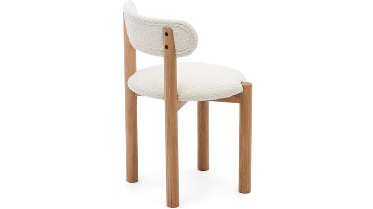 Kave Home Nebai Bouclé Eetkamerstoel