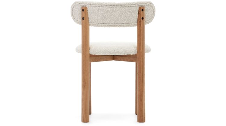 Kave Home Nebai Bouclé Eetkamerstoel