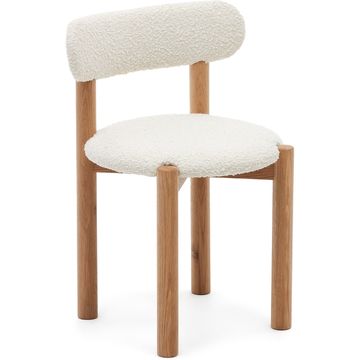 Kave Home Nebai Bouclé Eetkamerstoel