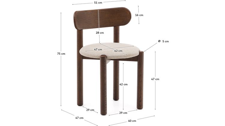 Kave Home Nebai Eetkamerstoel