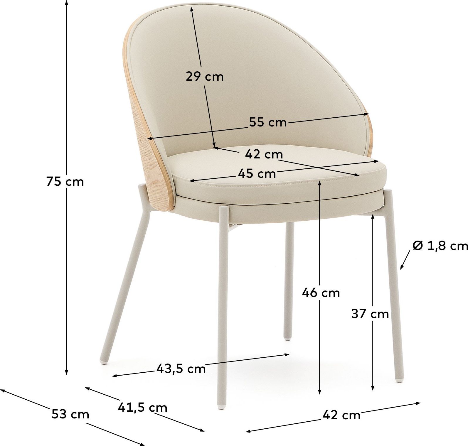 Kave Home Neom 1-Zits Elementenbank