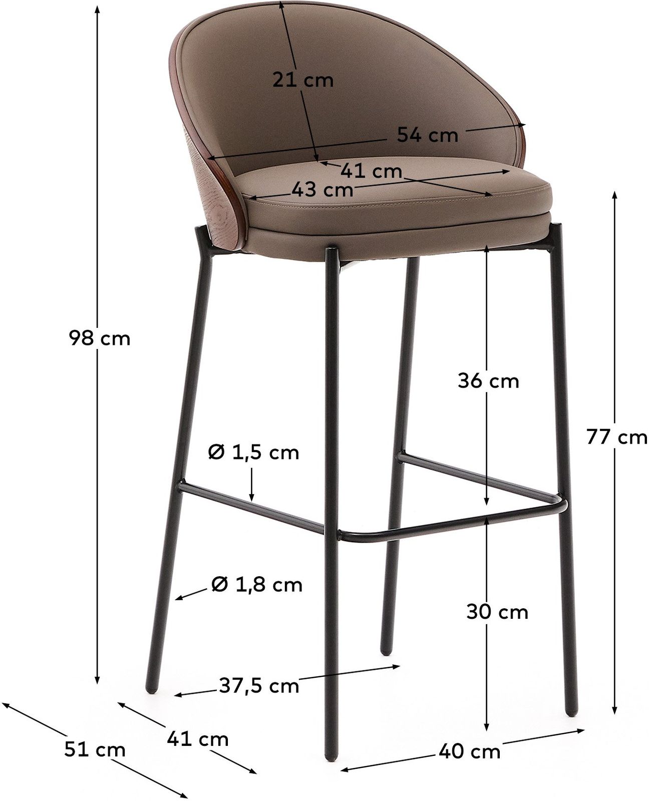 Kave Home Neom Hocker