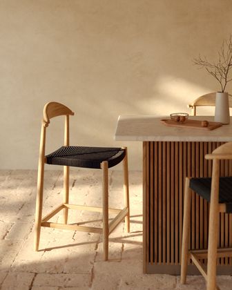 Kave Home Nina Lage Tuin Barkruk