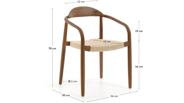 Kave Home Nina Tuinstoel