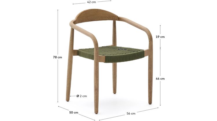 Kave Home Nina Tuinstoel