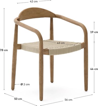 Kave Home Nina Tuinstoel