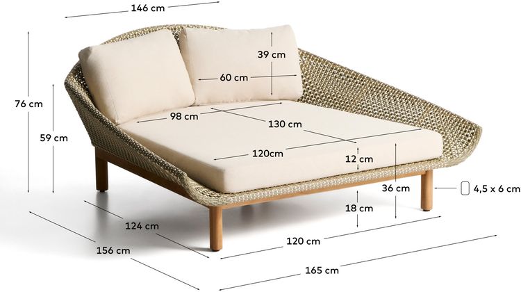 Kave Home Olbia Ligstoel