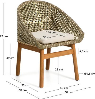Kave Home Olbia Tuinstoel