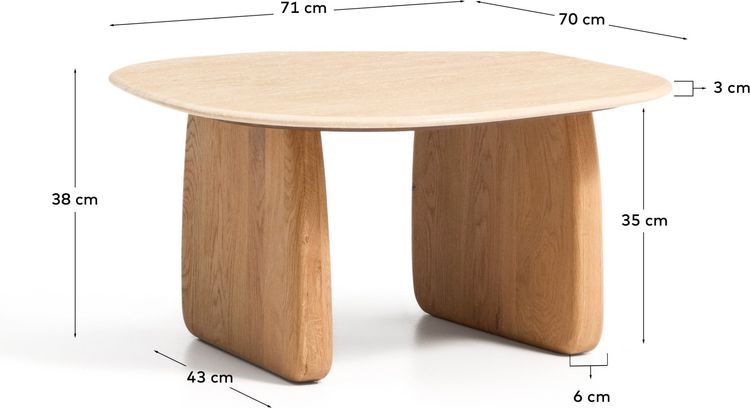 Kave Home Pirita Bijzettafel