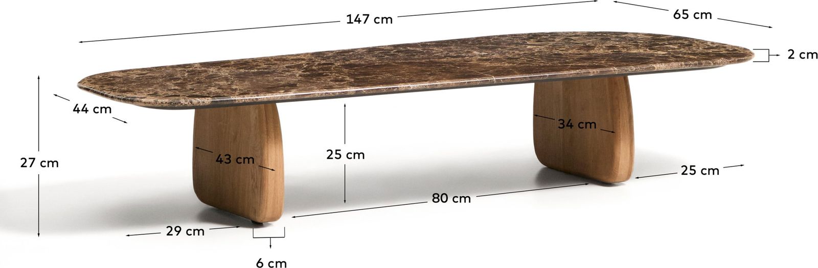 Kave Home Pirita Salontafel