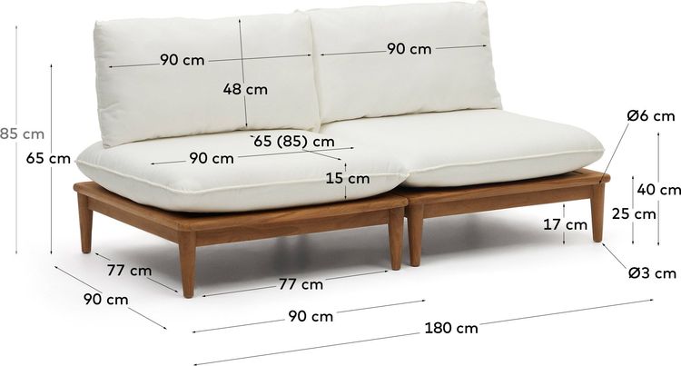 Kave Home Portitxol (Set 2) Tuinstoel