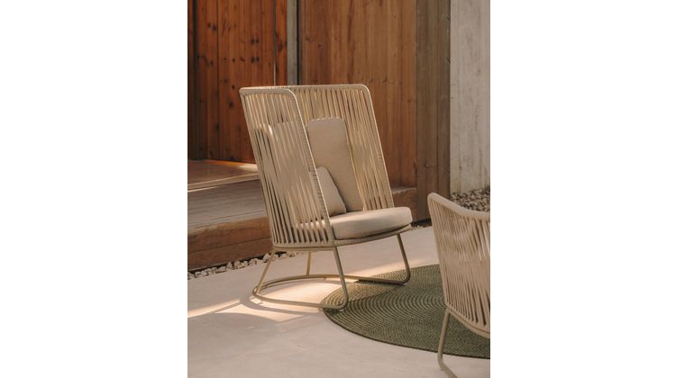 Kave Home Saconca Hoge Outdoor Fauteuil