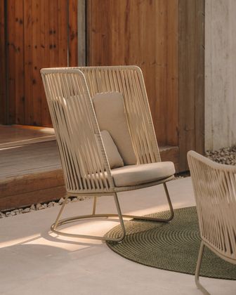 Kave Home Saconca Hoge Outdoor Fauteuil