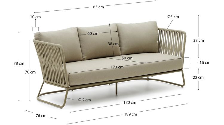 Kave Home Saconca Outdoor Bank
