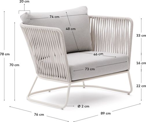 Kave Home Saconca Outdoor Fauteuil
