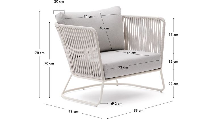 Kave Home Saconca Outdoor Fauteuil