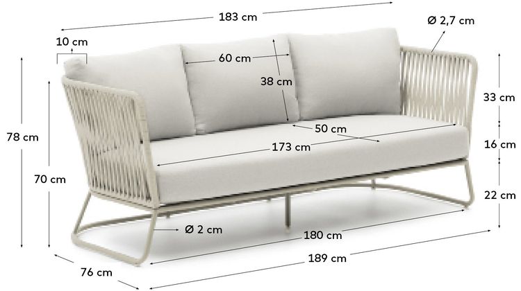 Kave Home Saconca Tuinbank