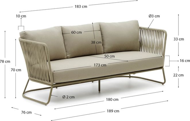 Kave Home Saconca Tuinbank